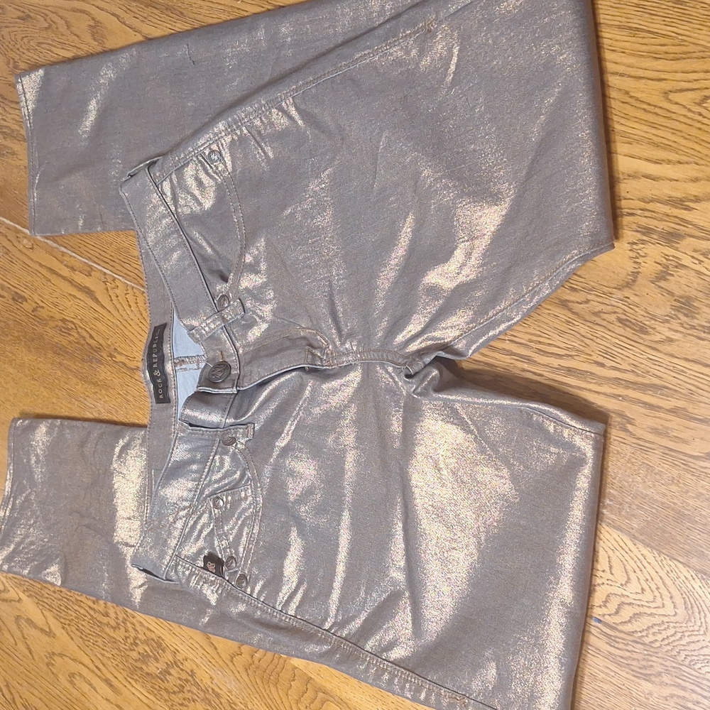 Rock & Republic Metallic Jeans